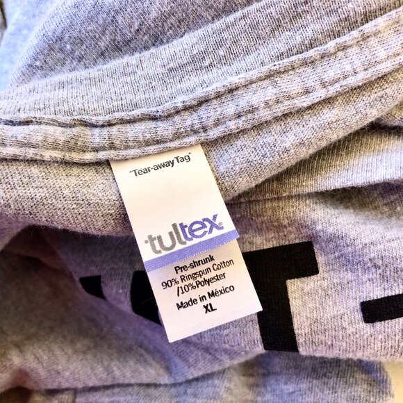 Gray T-Shirt ADULT-ISH Womens XL by Tultex - Picture 5 of 7